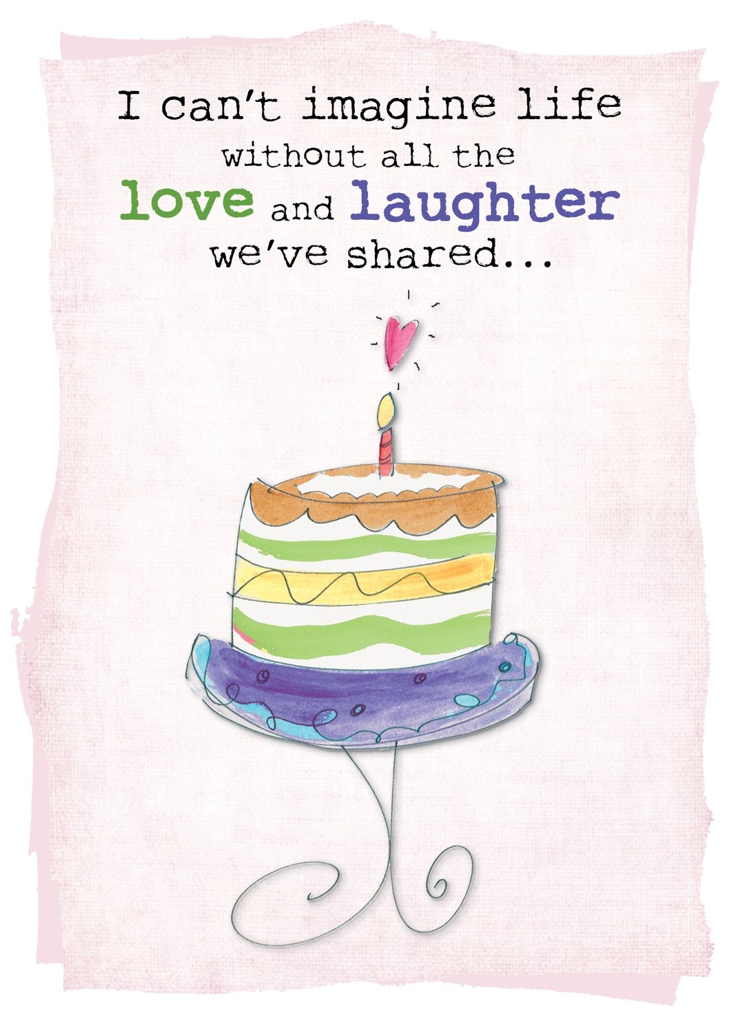BIRTHDAY CARD - I Can't Imagine