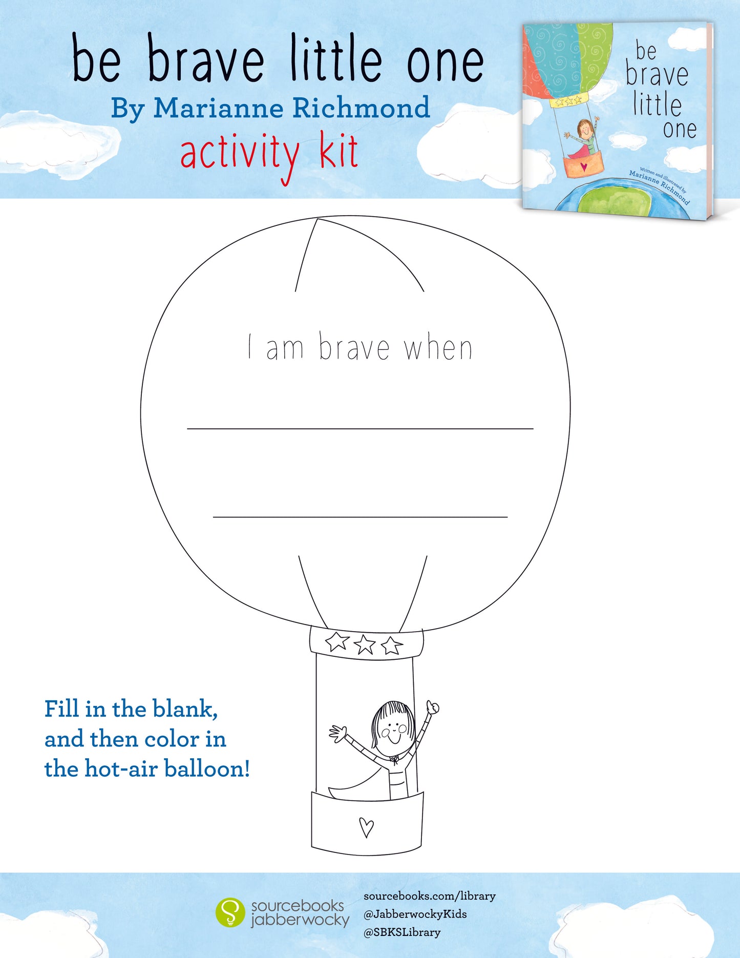 ACTIVITY KIT - Be Brave Little One (Digital Download)