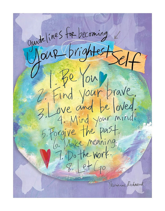 ART PRINT - Becoming your Brightest Self (World)