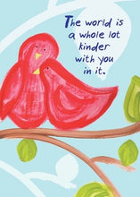 Load image into Gallery viewer, THANK YOU CARD - The World is Kinder with You
