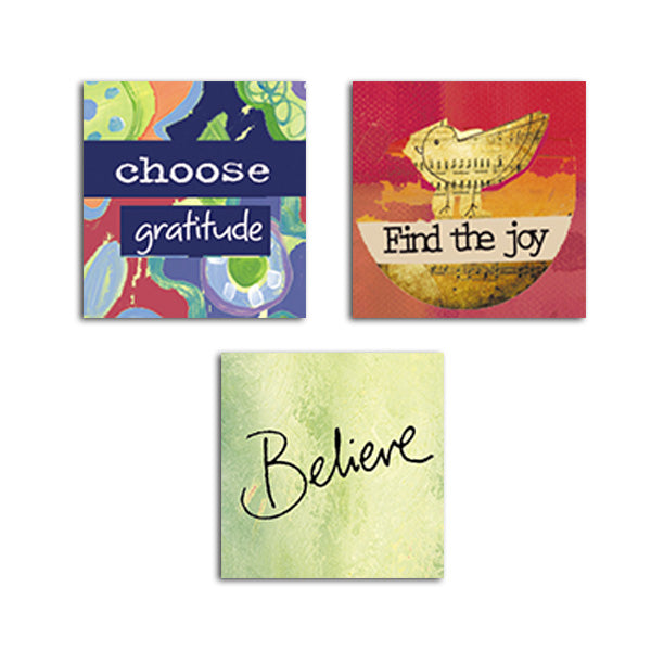 MAGNET SET - Choose Gratitude • Find Joy • Believe