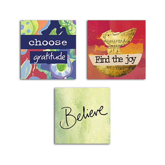 MAGNET SET - Choose Gratitude • Find Joy • Believe