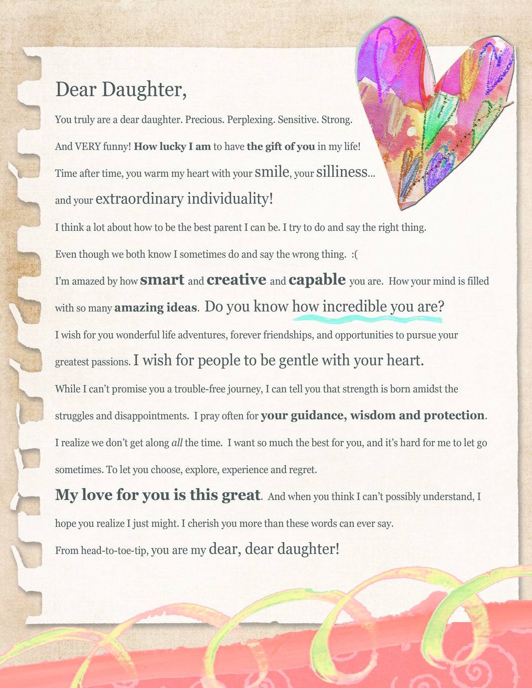LOVE LETTER - Dear Daughter (Digital Download)