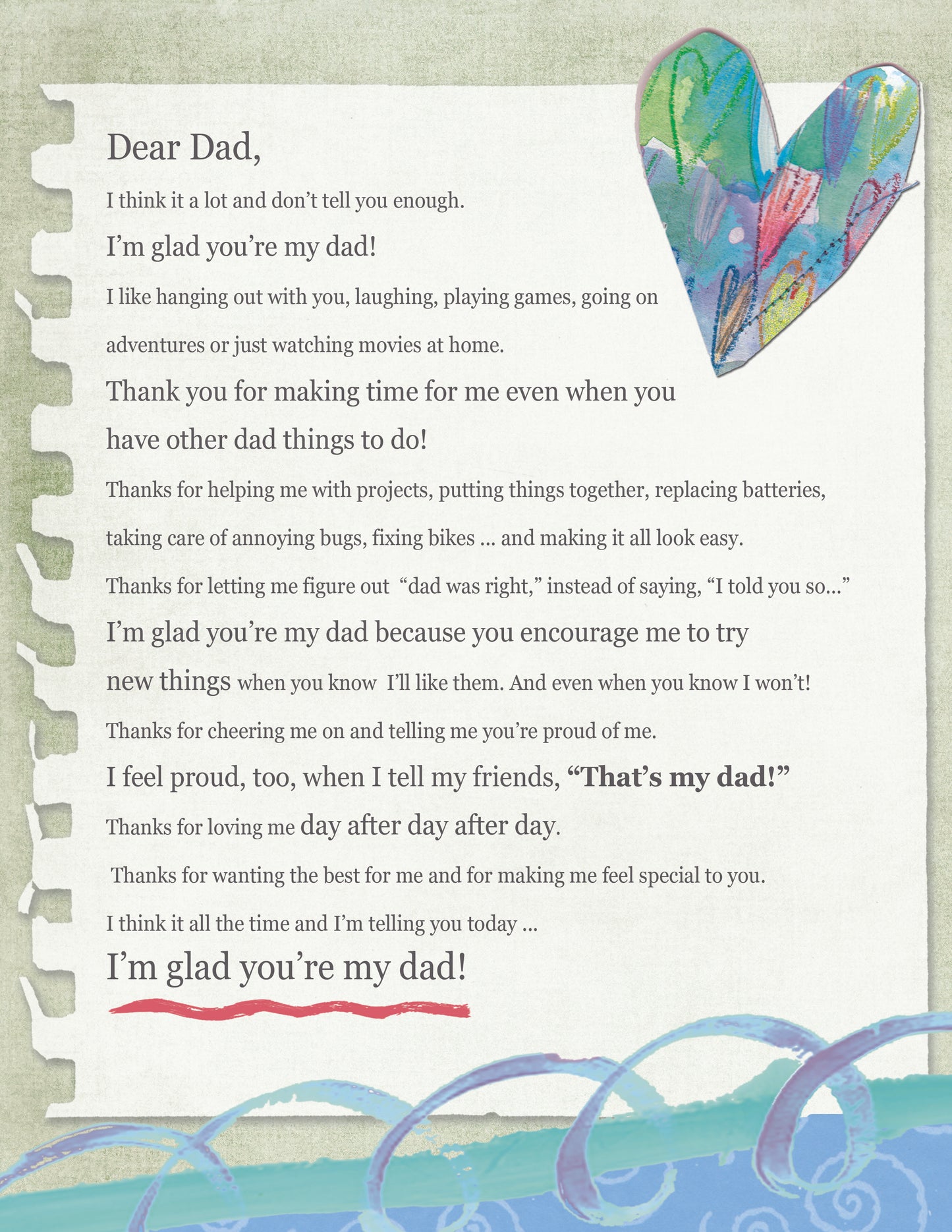 LOVE LETTER - Dear Dad (Digital Download)