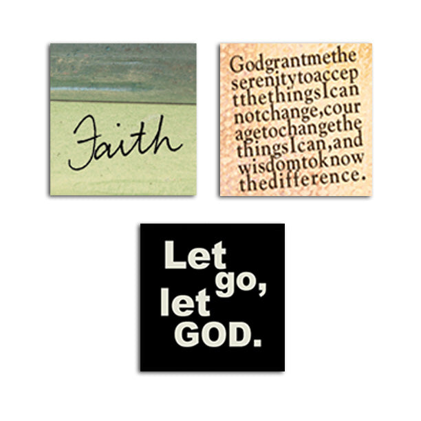 GIFT SET - Faith • Let Go Let God • Serenity Prayer