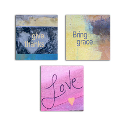 MAGNET SET - Give Thanks • Bring Grace • Love