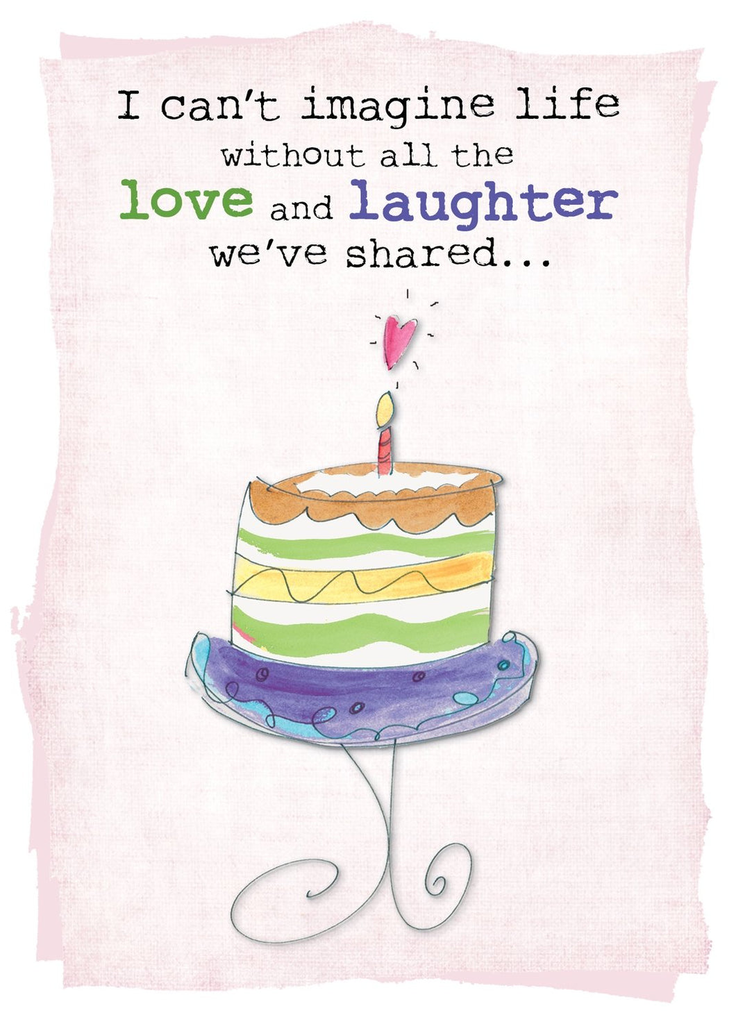 BIRTHDAY CARD - I Can't Imagine