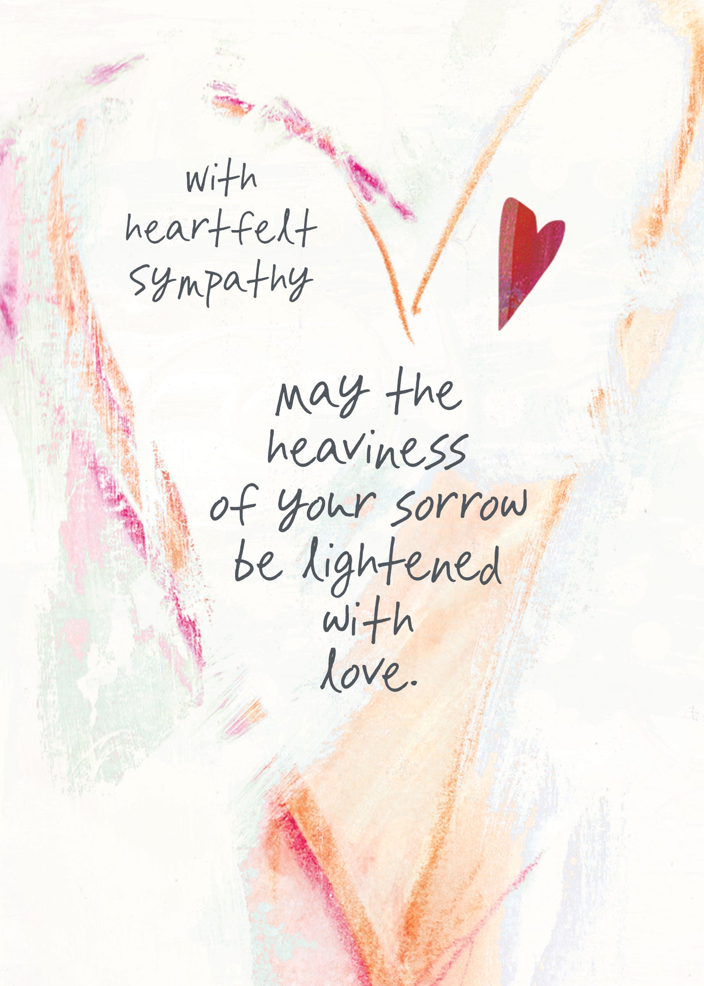 SYMPATHY CARD - May your Sorrow be Lightened