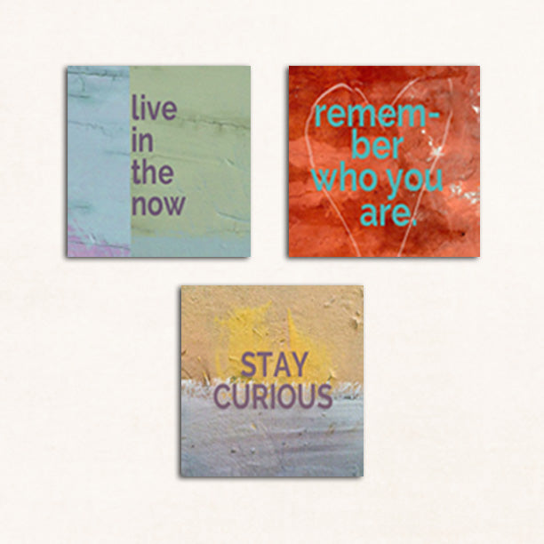 GIFT SET - Stay Curious • Live in the Now • Remember Who You Are