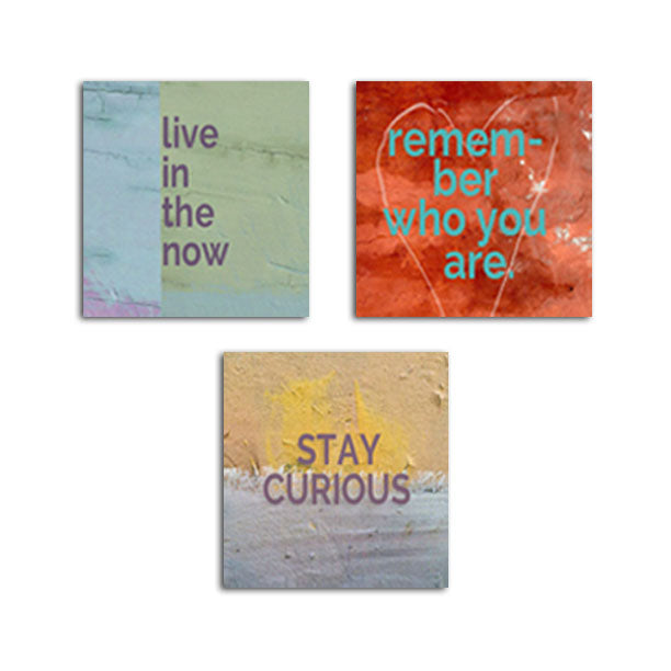 MAGNET SET - Live in the Now • Remember • Stay Curious