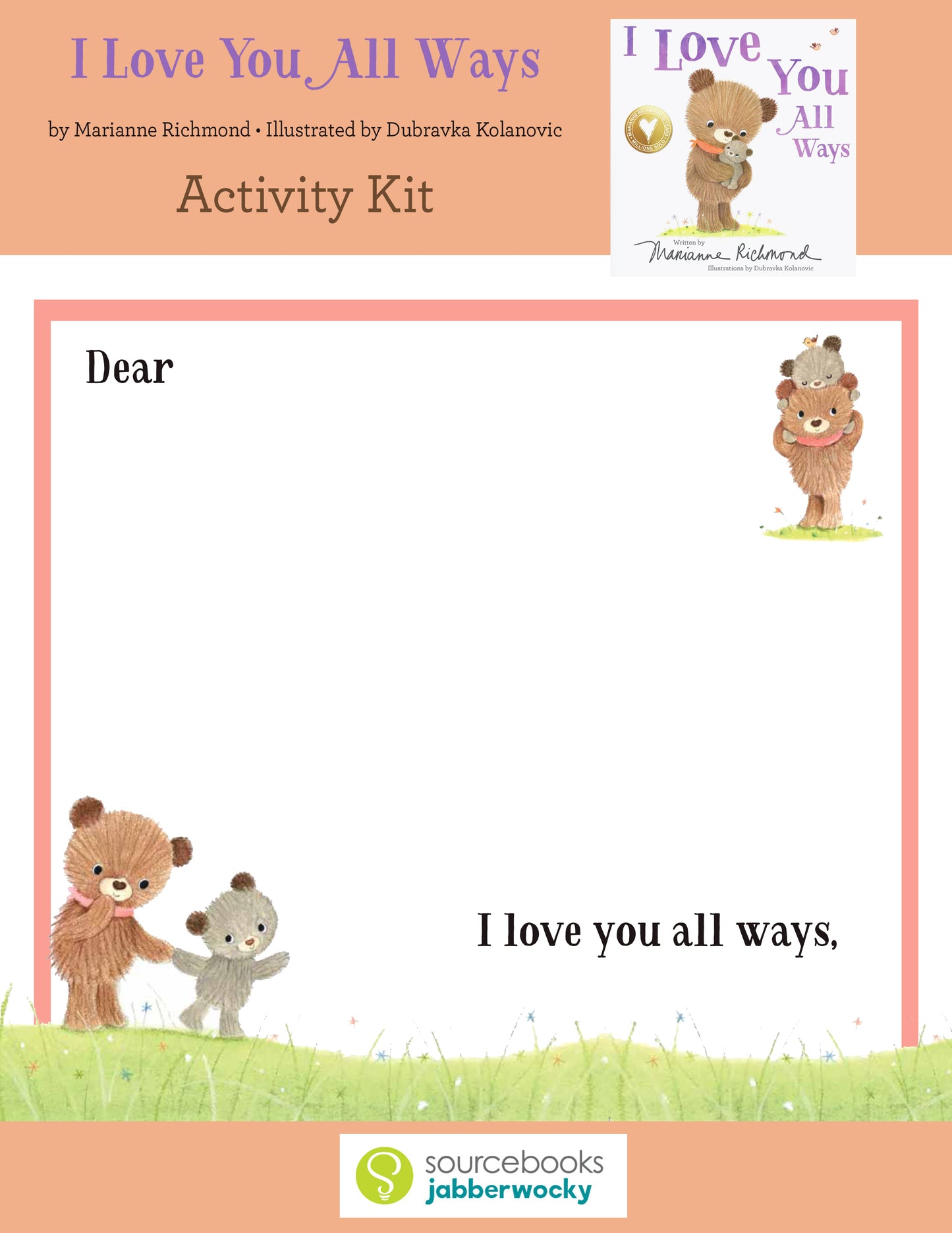 ACTIVITY KIT - I Love You All Ways ...  (Digital Download)